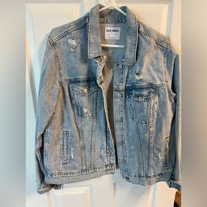 Old Navy distressed Jean Jacket